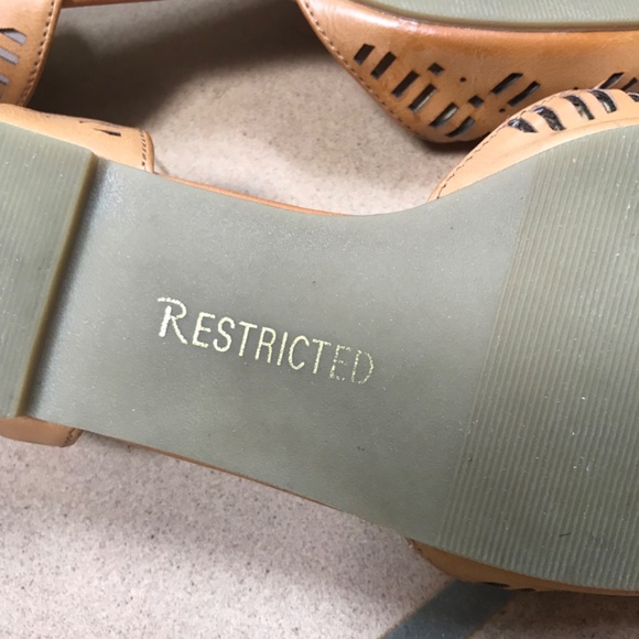 Butterscotch faux leather slip on shoes. - Picture 4 of 5